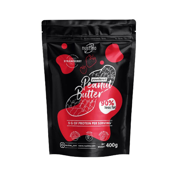 Powdered Peanut Butter 400g, pudra, Nustino, Proteina vegetala cu gust intens de cacao
