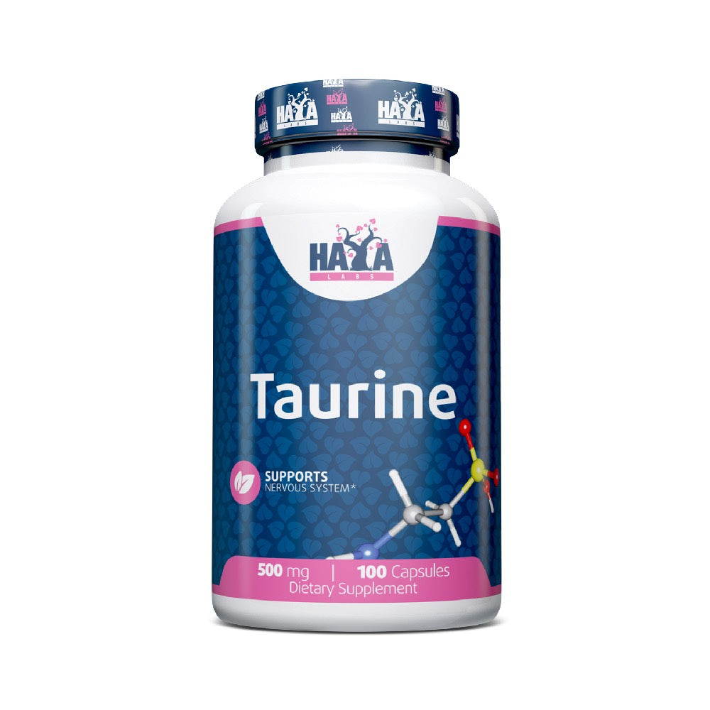 Taurine 500mg 100 capsule, Haya Labs, Supliment alimentar