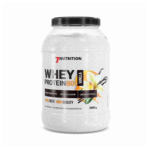 Whey Protein 80 2kg, pudra, 7Nutrition, Supliment alimentar de tip proteina din zer