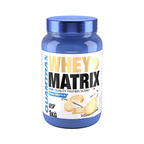 Whey Matrix 1000g, pudra, Quamtrax, Proteine din soia si lapte