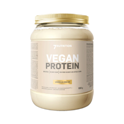 Vegan Protein 660g, pudra, 7Nutrition, Supliment alimentar de tip proteina vegetala