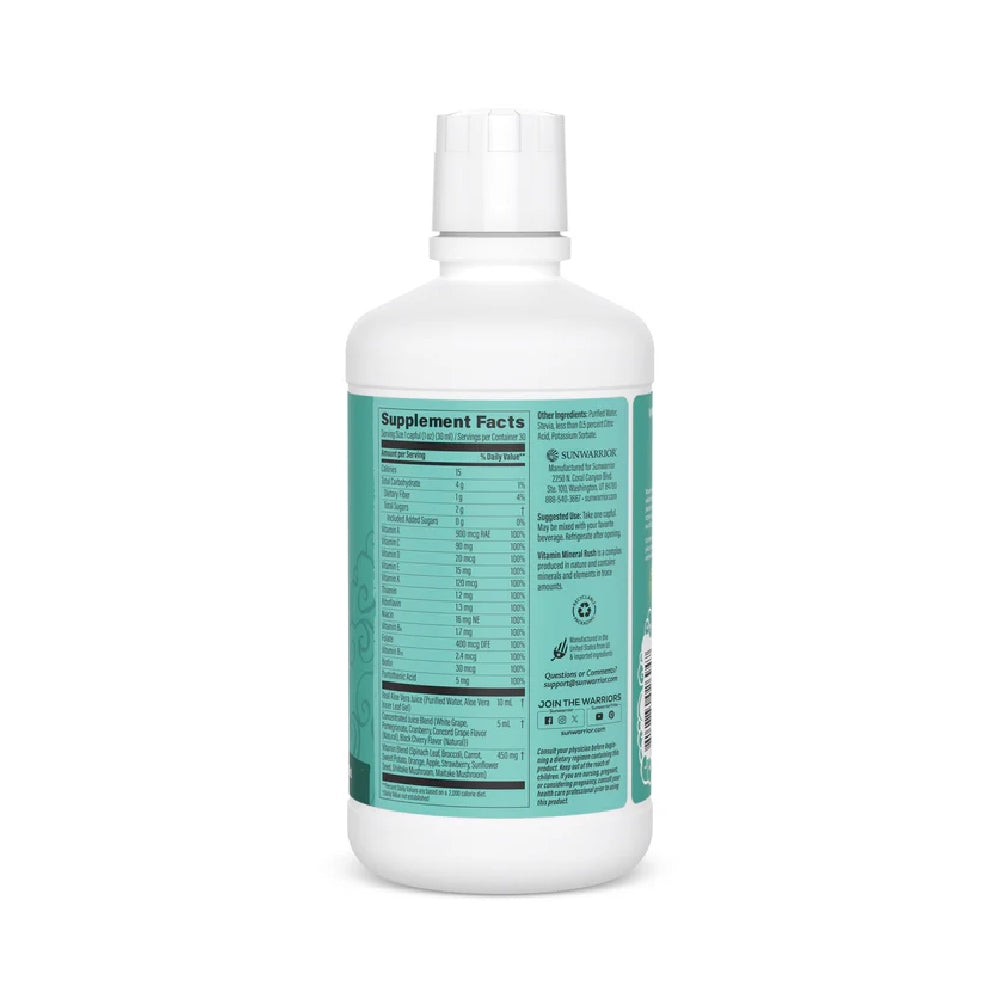 Vitamin Mineral Rush 887ml, Sunwarrior, Suc aloe vera su vitamine si minerale esentiale