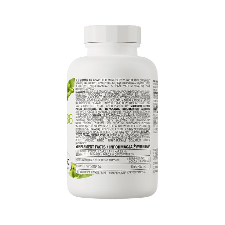 Vitamina B6 P-5-P, 60 capsule, Ostrovit, Supliment alimentar pentru sanatate