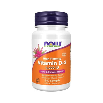 Vitamina D3 4000IU 240 capsule moi, Now Foods