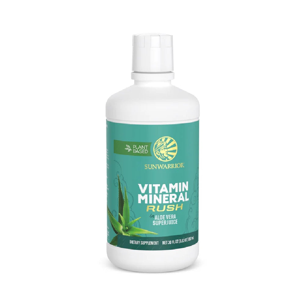 Vitamin Mineral Rush 887ml, Sunwarrior, Suc aloe vera su vitamine si minerale esentiale