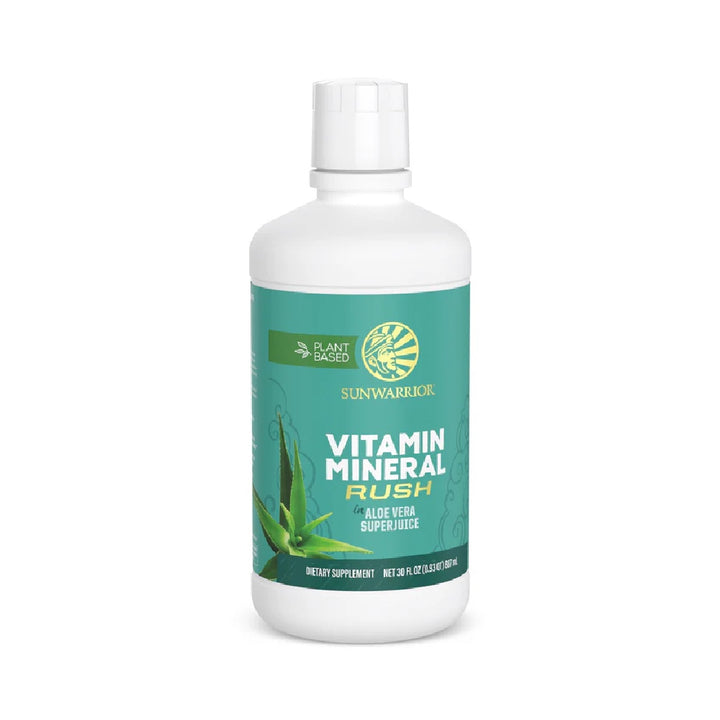 Vitamin Mineral Rush 887ml, Sunwarrior, Suc aloe vera su vitamine si minerale esentiale