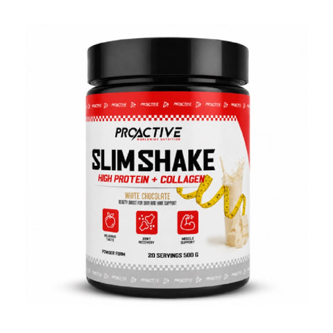 Slim Shake 500g, pudra, ProActive, Concentrat proteic din zer si colagen bovin hidrolizat