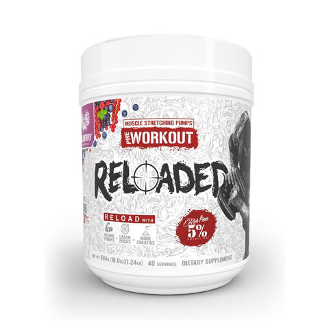 Reloaded, pudra, 535g, 5% Rich Piana, Supliment alimentar pre-workout cu cofeina
