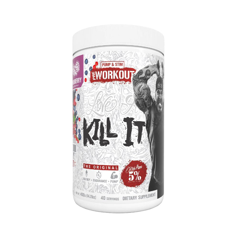 Kill It, pudra, 400g, 5% Rich Piana, Supliment alimentar pre-workout cu cofeina