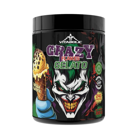 Alte alimente Crazy Flakes Gelato, pudra, 300g, Vitabolic, Mix pentru inghetata proteica 1