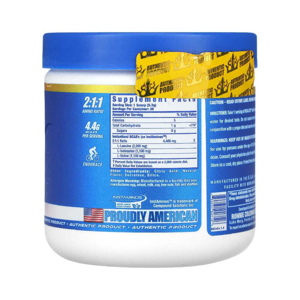 BCAA | BCAA XS 2:1:1, pudra, 183g, Ronnie Coleman, Aminoacizi pentru recuperare 1