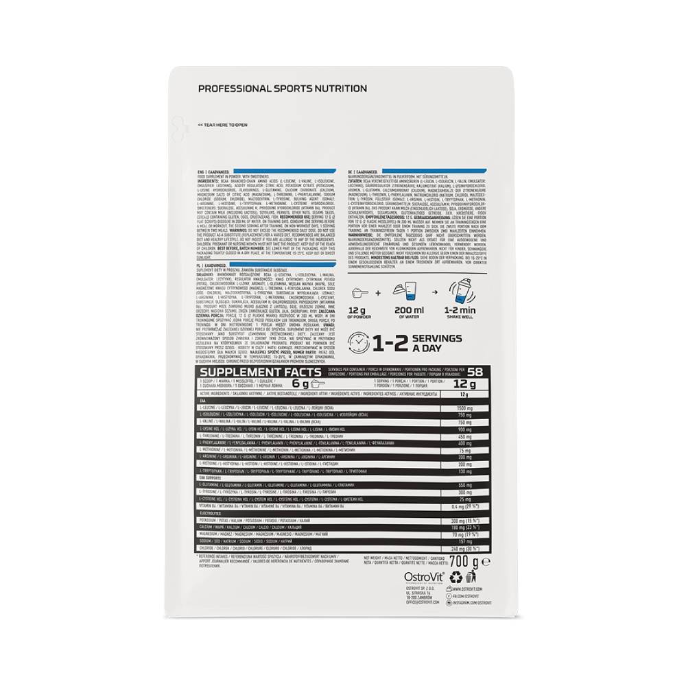 EAA | EAAdvanced pudra, 700g, Ostrovit, Aminoacizi esentiali pentru refacere 4