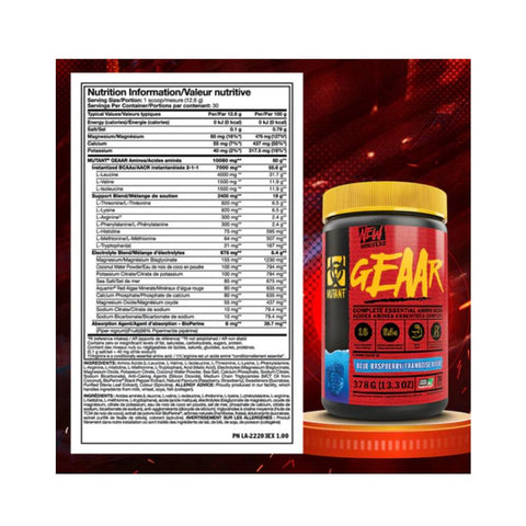 Aminoacizi | Geaar, pudra, 420g, Mutant, Supliment alimentar pentru recuperare 2