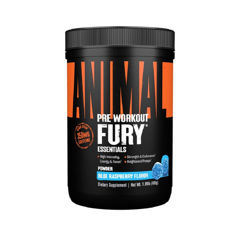 Pre - workout Animal Fury, pudra, 330g, Universal, Supliment alimentar pre - workout cu cofeina 3