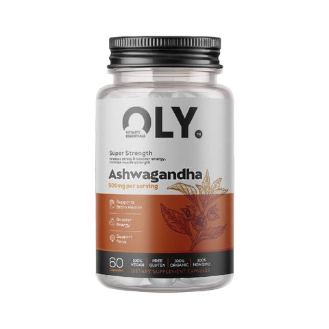 Suplimente sanatate Ashwagandha 500mg 60 capsule vegane, OLY, Supliment alimentar pentru sanatate 1