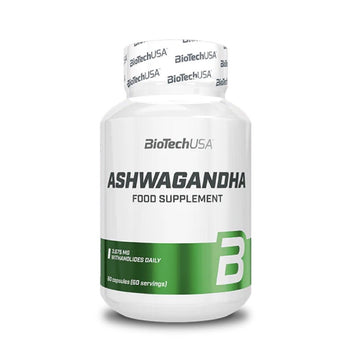 Suplimente sanatate Ashwagandha 60 capsule, BiotechUSA, Supliment alimentar pentru sanatate 1
