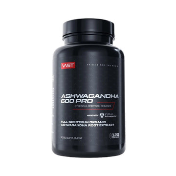 Vitamine si minerale Ashwagandha 600 PRO 120 capsule vegane, Vast, Extract din radacina de ashwagandha, cu magneziu si vitamina B6 1