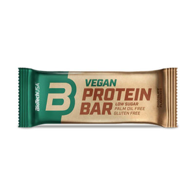 Batoane Baton proteic vegan, 50g, Biotech USA Chocolate 1