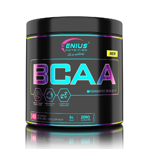 BCAA 200capsule, Genius Nutrition, Supliment alimentar aminoacizi 1