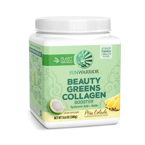 Beauty Greens Collagen, pudra, 300g, Sunwarrior, Supliment alimentar de tip colagen 2