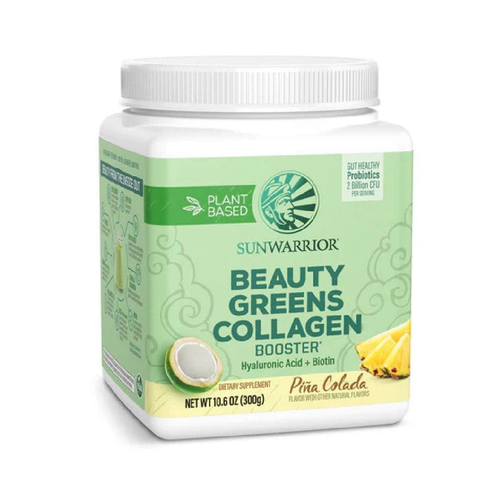 Beauty Greens Collagen, pudra, 300g, Sunwarrior, Supliment alimentar de tip colagen 2