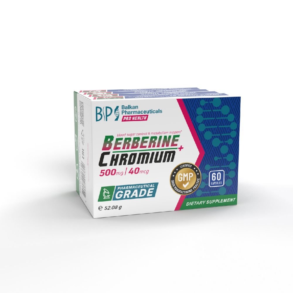 Berberine+Crom 60 capsule, Balkan Pharmaceuticals, Supliment alimentar pentru sanatate 1