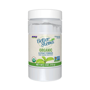 Better Stevia pudra, 113g, Now Foods, Indulcitor natural pe baza de extract de stevia organica 1