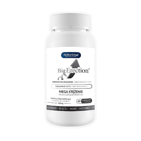 Stimulente hormonale | Big Erection, 60 capsule, Medica-Group, Supliment alimentar pentru erectii 0