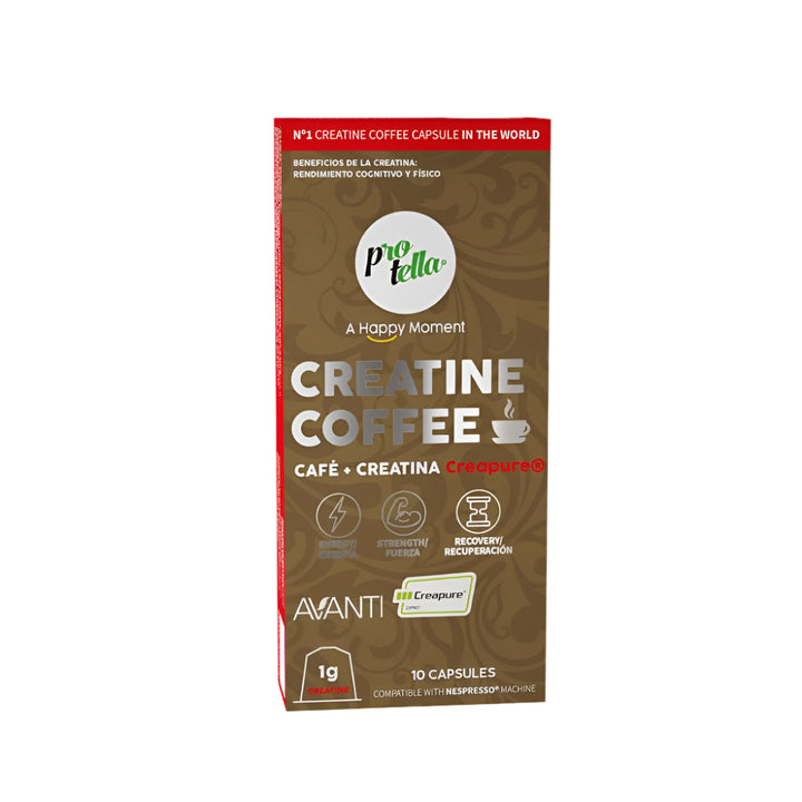 Creatine Coffee X 10 Capsule, 40G, Protella, Cafea cu creatina