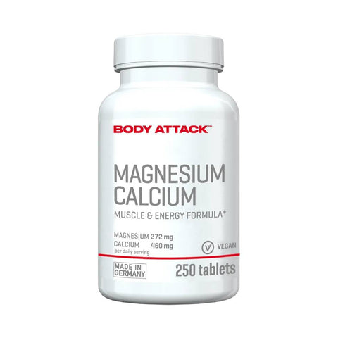 Calciu Magneziu, 250 tablete, Body Attack, Supliment alimentar pentru sanatate 1