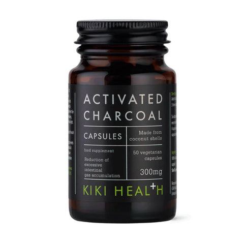 Carbune activat 300mg, 50 capsule, Kiki Health, Supliment alimentar pentru digestie 1