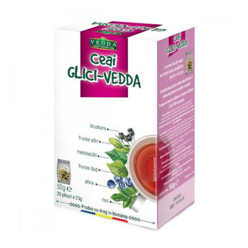 Suplimente Colesterol | Ceaci Glici-Vedda, 20 plicuri, Vedda, Ceai pentru pancreas 0