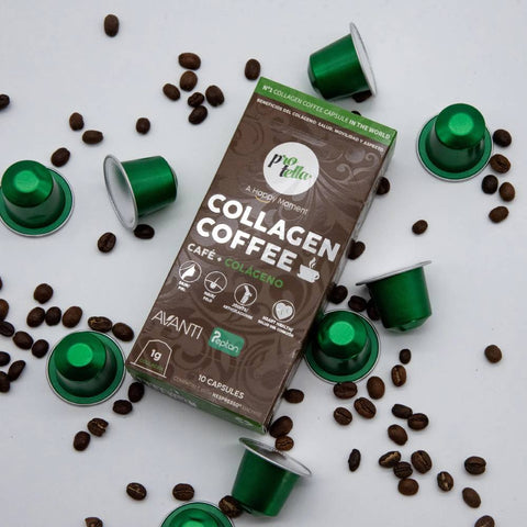 Collagen Coffee X 10 capsule, 40G, Protella, Cafea solubila cu colagen 2
