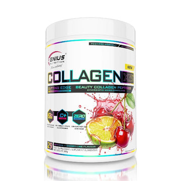 Colagen COLLAGEN-X5® pudra, 360g, Genius Nutrition, Supliment alimentar pe baza de colagen pentru oase si articulatii 1