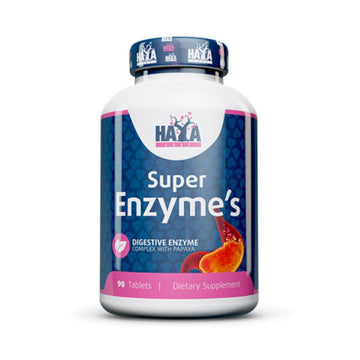 Digestie | Complex de Enzime digestive, 90 tablete, Haya Labs, Supliment alimentar pentru digestie 0