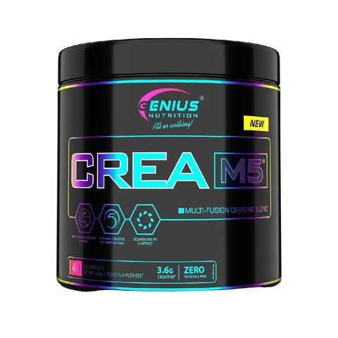 Carnitina CREA-M5 200 capsule, Genius Nutrition, Supliment aliment alimentar de tip creatina 1