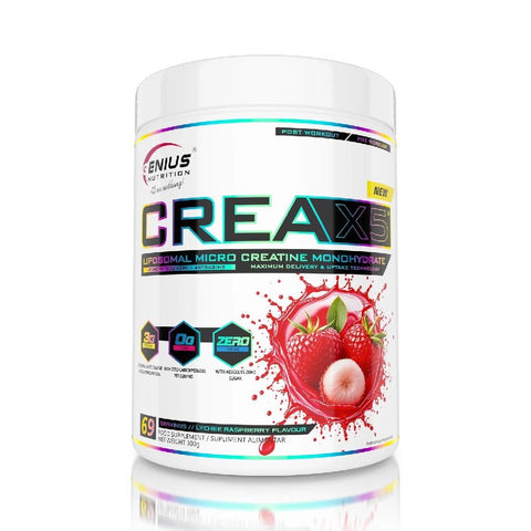 Creatina CREA-X5 LIPOSOMAL 300g, pudra, Genius Nutrition, Creatina monohidrat liposomala 3