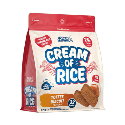 Crema de orez Cream of Rice 1kg, pudra, Applied Nutrition, Crema de orez fara zahar Apple Crumble 1