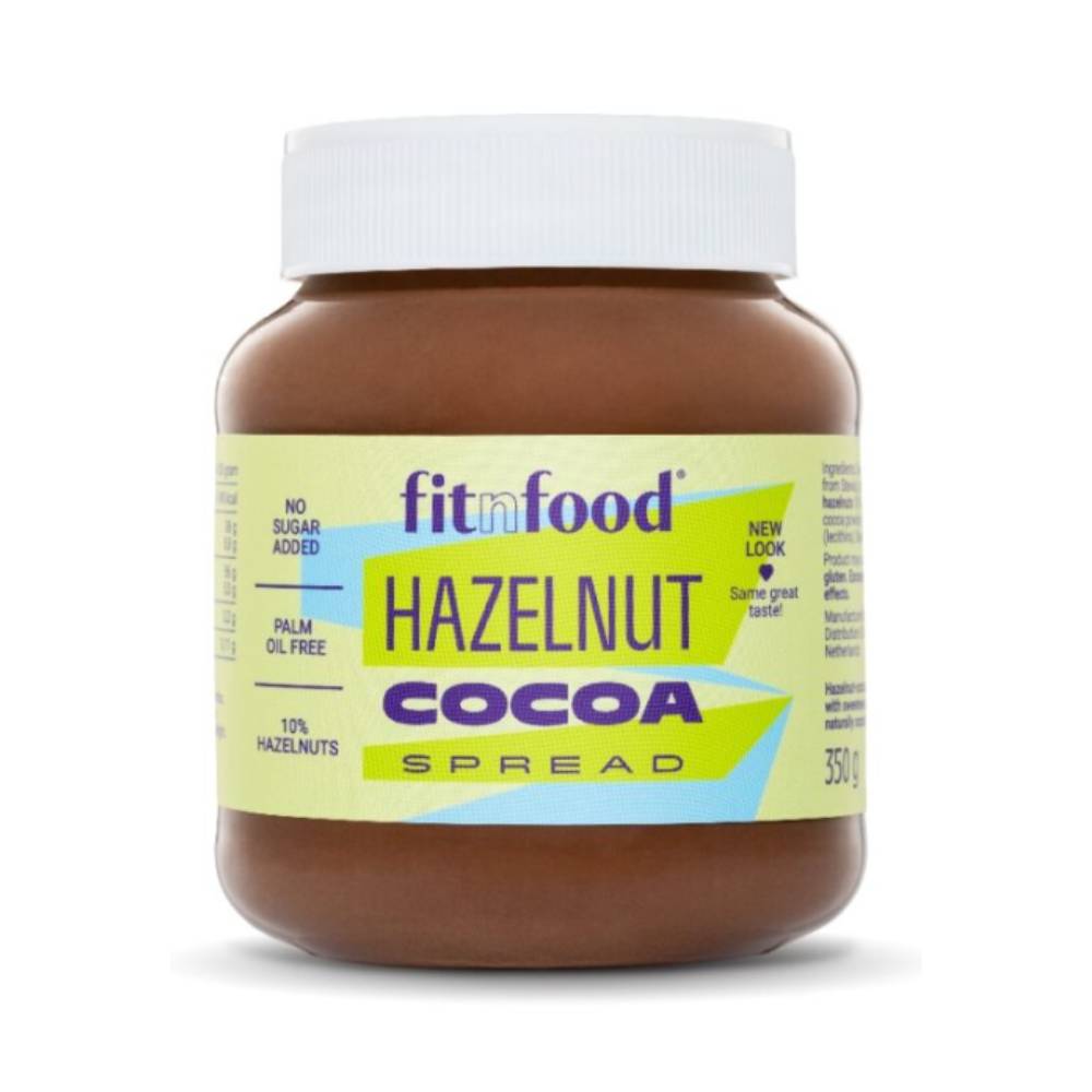 Alimente & Gustari | Hazelnut Cocoa Spread, 350g, Fitnfood, Crema tartinabila fara zahar 0