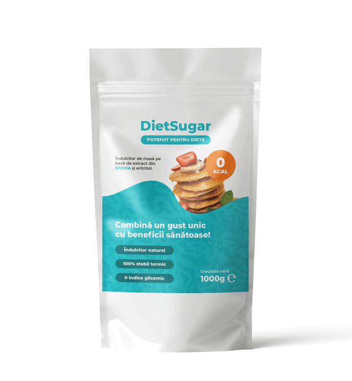 Arome si indulcitori Diet Sugar, 1kg, Nutriland, Indulcitor Natural 0 Calorii, 0 Indice Glicemic | Alternativa Sanatoasa la Zahar 1