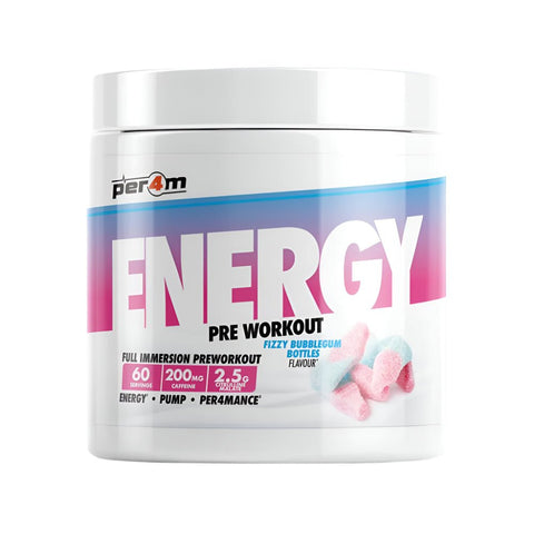 Energy 390g, pudra, Per4m, Pre - workout cu cofeina 4