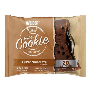 Batoane Filled Protein Cookie 70g, Weider, Snack proteic 1