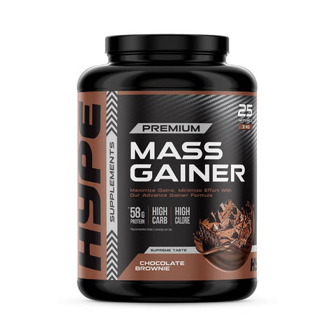 Gainer | Mass Gainer Premium, pudra, 3kg, Hype Supplements, Supliment crestere masa musculara 0