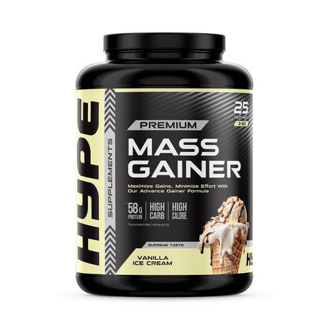 Gainer | Mass Gainer Premium, pudra, 3kg, Hype Supplements, Supliment crestere masa musculara 1