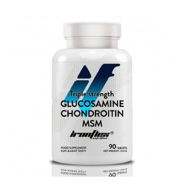 Oase si articulatii Glucozamina Condroitin MSM Triple 90 tablete, Ironflex, Supliment alimentar pentru oase si articulatii 1