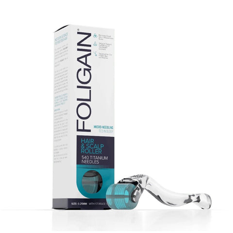 Accesorii Hair & Scalp Roller 0,25 ace de titan, Foligain, Imbunatateste absorbtia serumurilor pentru par 1