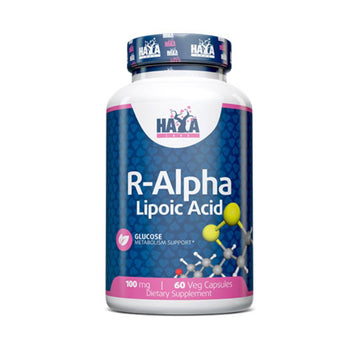 undefined | Acid R-Alfa Lipoic 100mg, 60 capsule, Haya Labs, Supliment antioxidanti sportivi 0