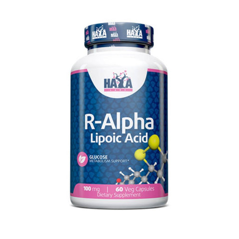 undefined | Acid R-Alfa Lipoic 100mg, 60 capsule, Haya Labs, Supliment antioxidanti sportivi 0