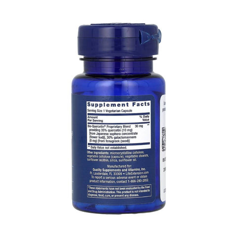 undefined | Bio Quercetina, 30 capsule, Life Extension, Supliment antioxidanti sportivi 1