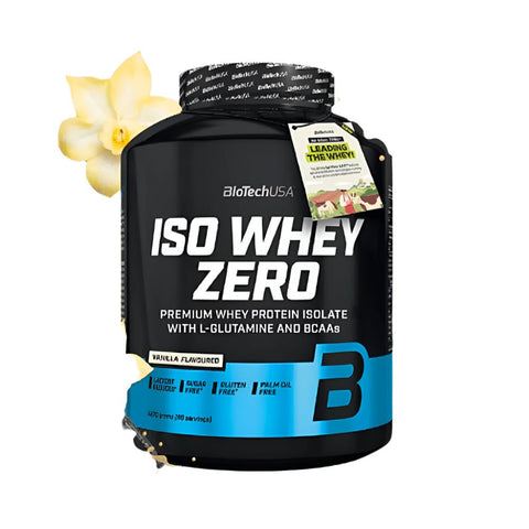 Proteine Iso Whey Zero 2,3kg, pudra, Biotech USA, Izolat proteic din zer 1